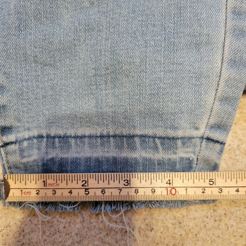 a.n.a Skinny Ankle Floral Embroidery Light Wash Denim Jeans Size 27